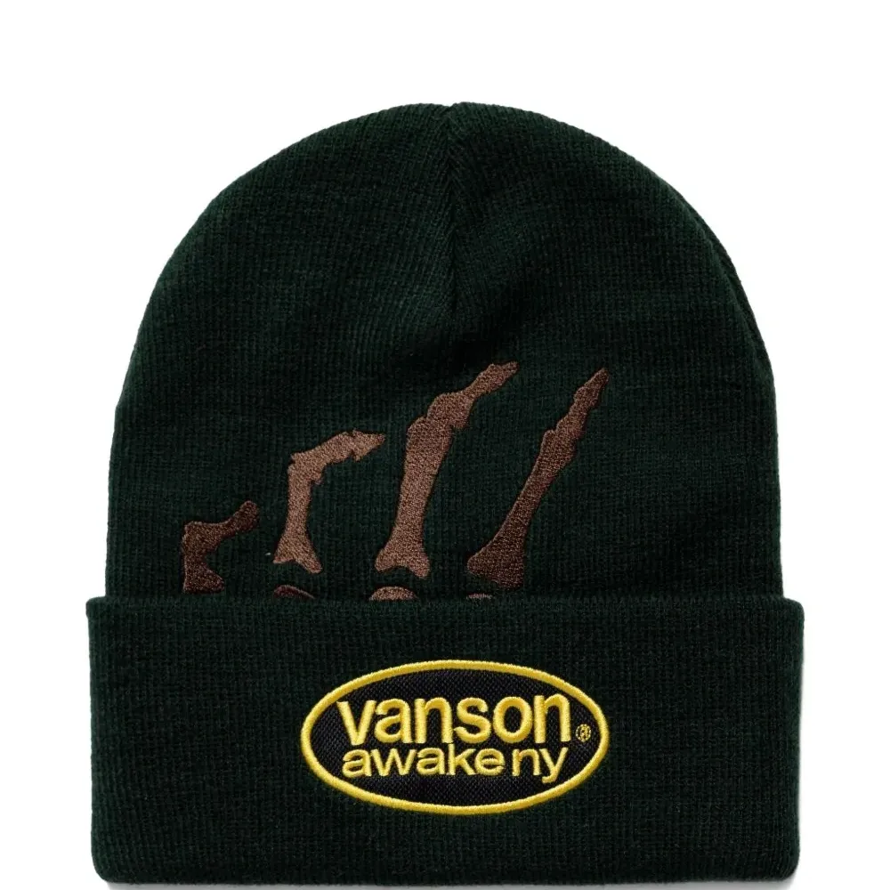 Вязаная шапка Vanson с вышивкой «Скелет»