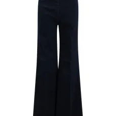 Расклешенные джинсы с бахромой