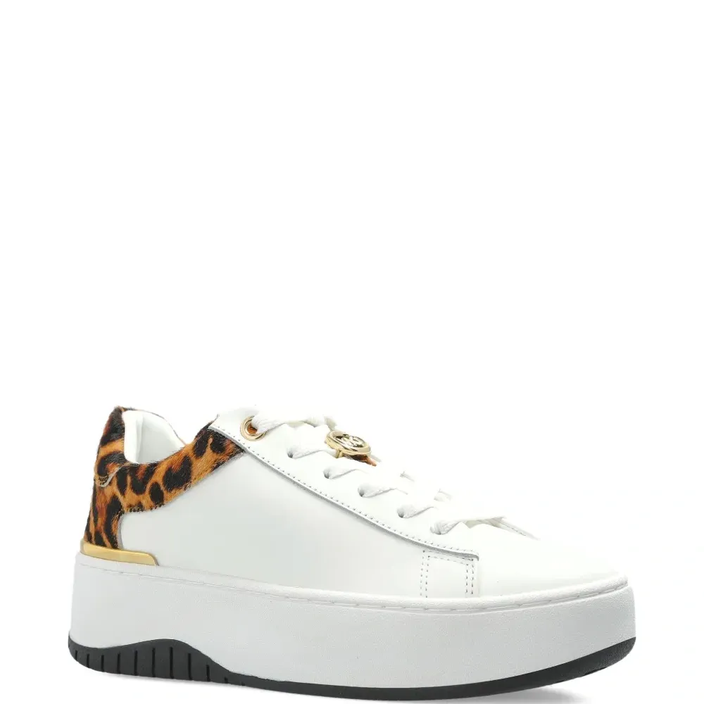 Фактурные кроссовки с леопардовым принтом