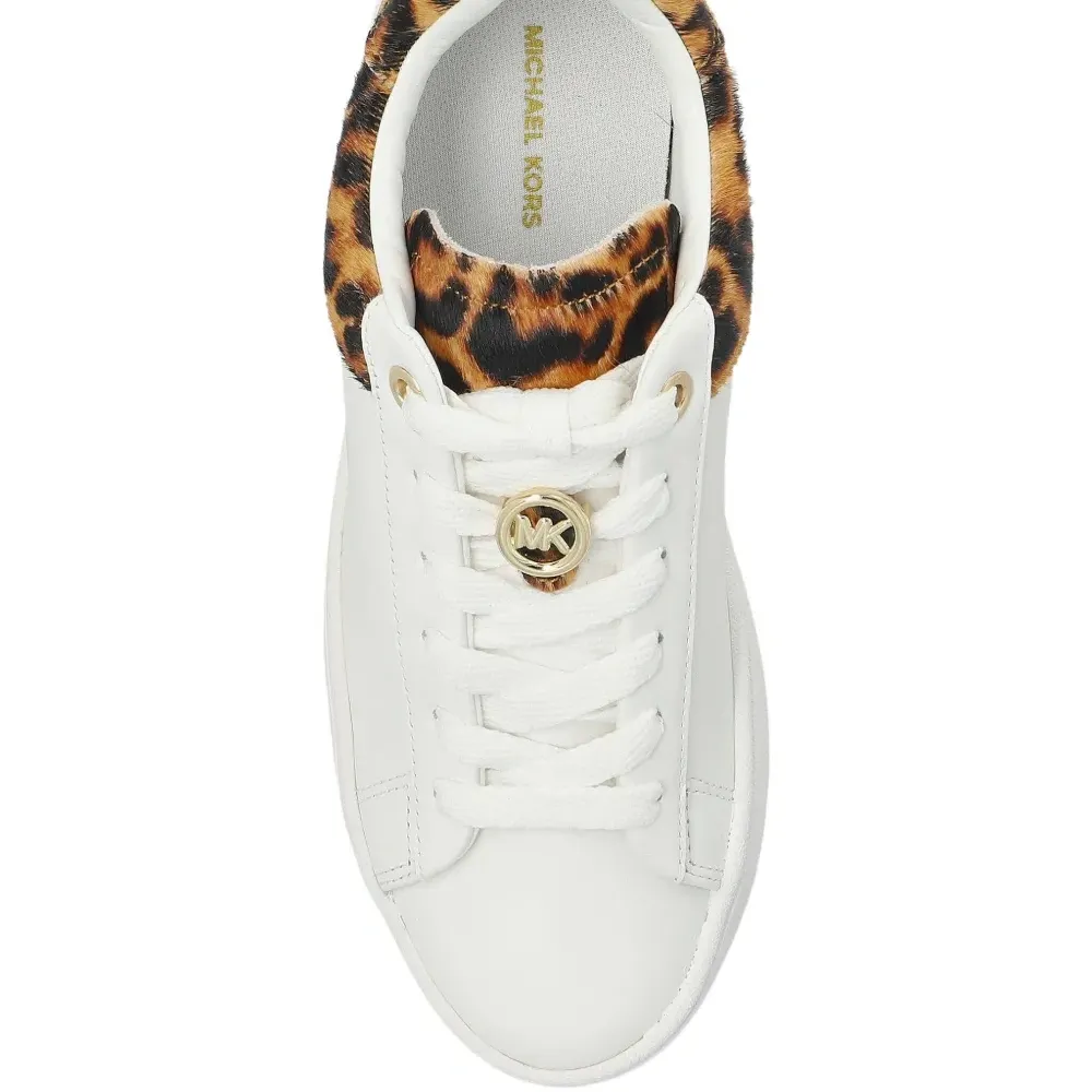 Фактурные кроссовки с леопардовым принтом