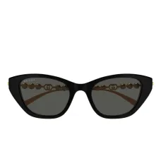 Солнцезащитные очки "кошачий глаз" с жемчужным декором