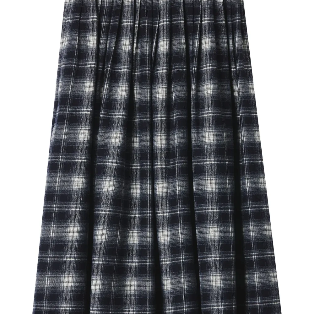 Плиссированная миди-юбка в клетку