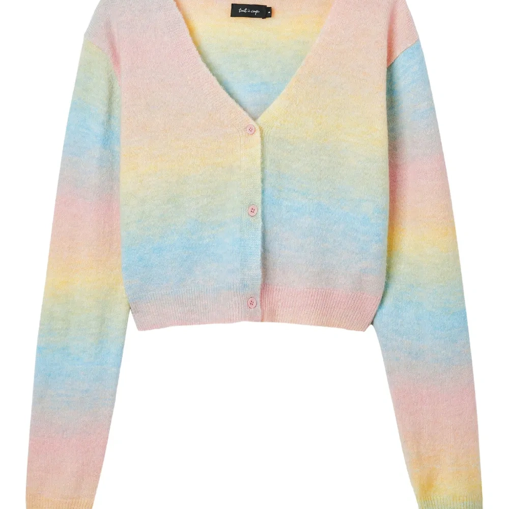 Кардиган с эффектом градиента