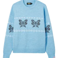 Свитер с узором в виде бантов