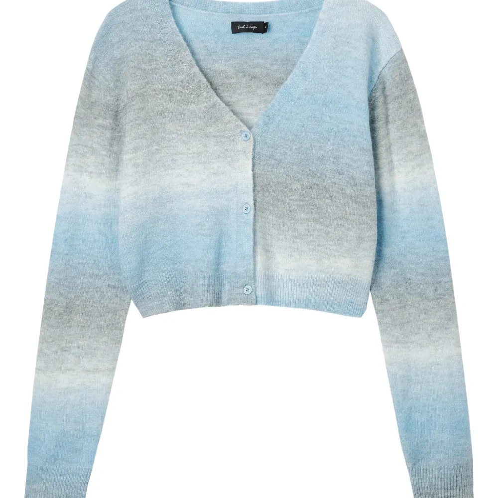 Кардиган с эффектом градиента