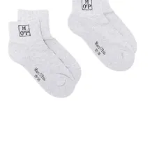 Носки с интарсией логотипа (набор из двух пар)