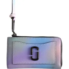 Кошелек с застежкой на молнию и фирменной пластиной с логотипом