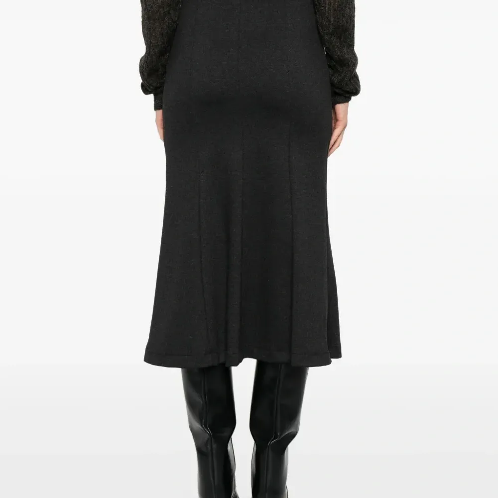 Миди-юбка с высокой талией