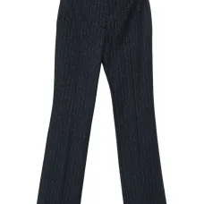 Брюки прямого кроя в тонкую полоску