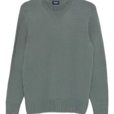 Свитер в рубчик с круглым вырезом Свитер в рубчик с круглым вырезом