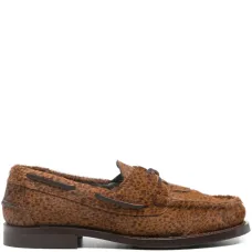 Плетёные лоферы на шнуровке Saler