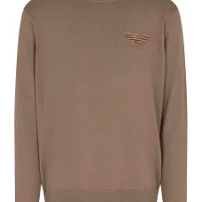 Вышитый свитер с круглым вырезом Вышитый свитер с круглым вырезом