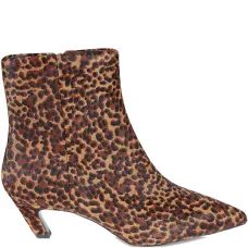 Ботильоны Vicky с леопардовым принтом, каблук 50 мм