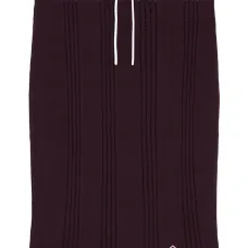 Хлопковая миди-юбка в рубчик