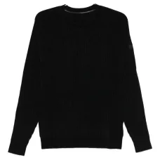 Вязаный свитер в рубчик