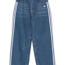 Джинсы-клёш в полоску