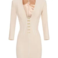 Мини-платье с корсетной отделкой Мини-платье с корсетной отделкой