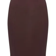 Юбка с перекрещивающимся кроем и декоративной табличкой с логотипом