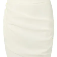 Драпированная юбка с пуговицей с логотипом