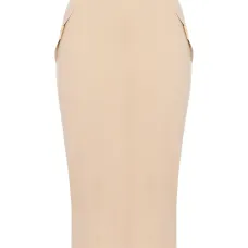 Юбка с отделкой в виде прострочки и логотипом