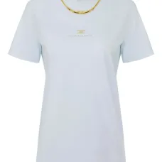 Футболка с украшением в виде ожерелья