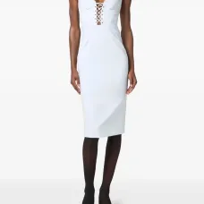 Платье миди с перекрёстными бретелями Платье миди с перекрёстными бретелями