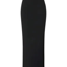 Длинная юбка с атласными вставками