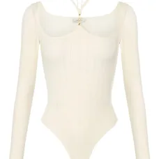 Боди с длинными рукавами в рубчик Боди с длинными рукавами в рубчик