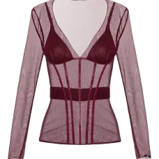 Топ с V-образным вырезом