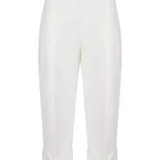 Укороченные брюки с манжетами