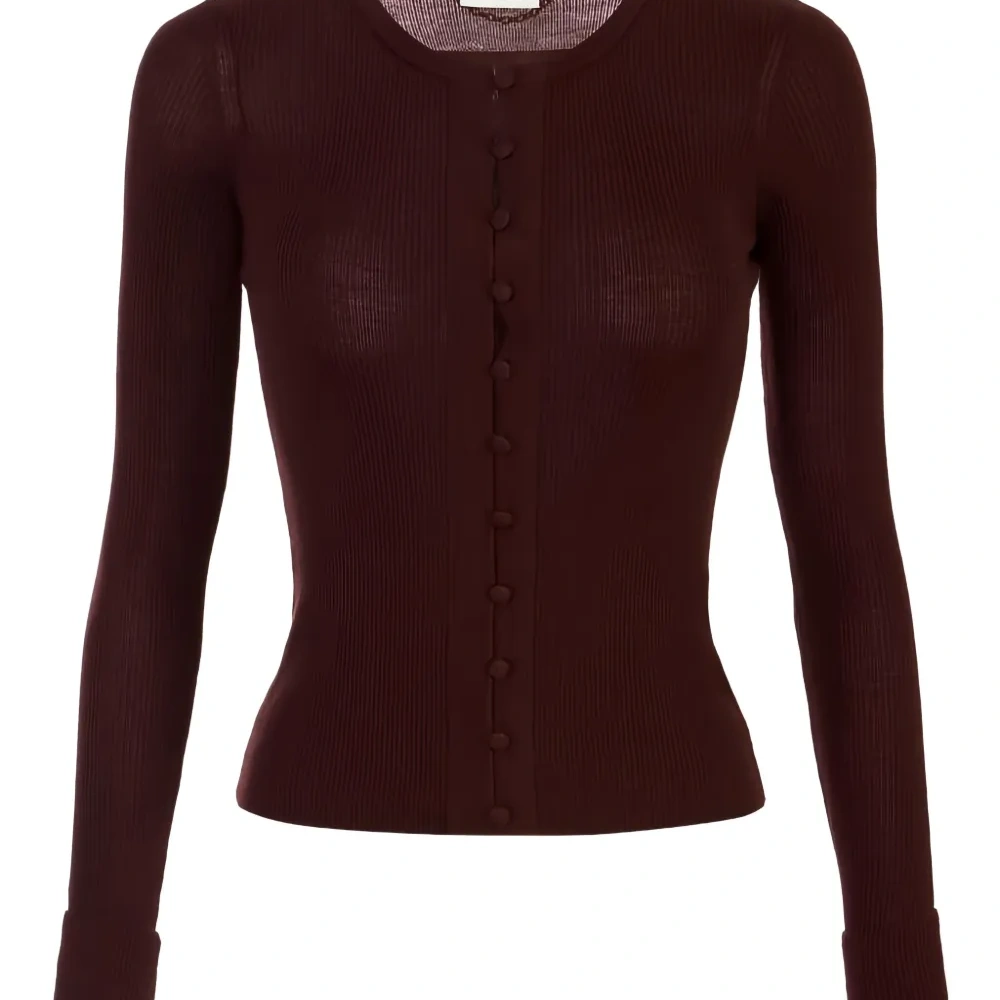 Кардиган с ребристой фактурой и цепочным декором