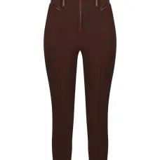 Брюки из крепа на молнии