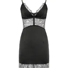 Мини-платье с шнурованными цепочками-лямками Мини-платье с шнурованными цепочками-лямками