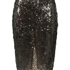 Миди-юбка с украшением из пайеток