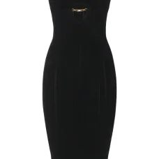 Трикотажное миди-платье с вырезами Трикотажное миди-платье с вырезами