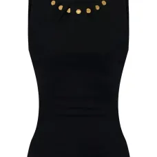 Топ с жемчужными пуговицами