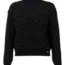 Свитер из букле с высоким воротником