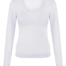 Топ из шерстяной смеси с логотипом в виде украшения Топ из шерстяной смеси с логотипом в виде украшения