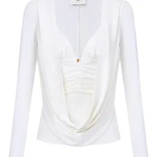 Драпированная блуза