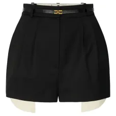 Шорты с логотипом и сатиновым кантом