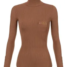 Рифлёный свитер с нагрудным карманом Рифлёный свитер с нагрудным карманом