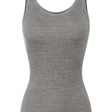 Топ с жаккардовым микро-логотипом