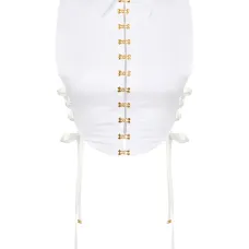 Рубашка с перекрещивающимися застёжками-украшениями