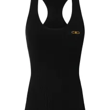 Топ в рубчик с накладным карманом на груди Топ в рубчик с накладным карманом на груди