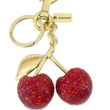 Брелок для сумки с вишневым мотивом Брелок для сумки с вишневым мотивом