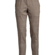 Клетчатые брюки в гусиную лапку