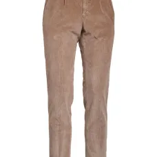 Вельветовые брюки со складками