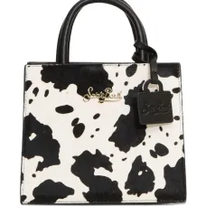 Сумка-тоут размера мини с анималистичным принтом