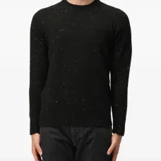 Свитер с круглым вырезом и крапинками