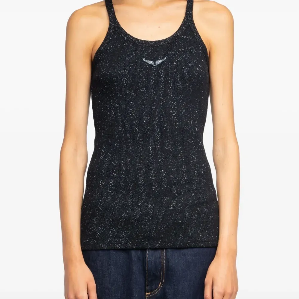 Рельефный блестящий топ Alba